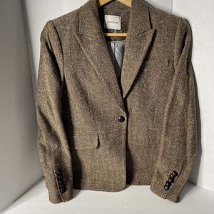 Court and Rowe Womens Tweed One Button Blazer Sz 0